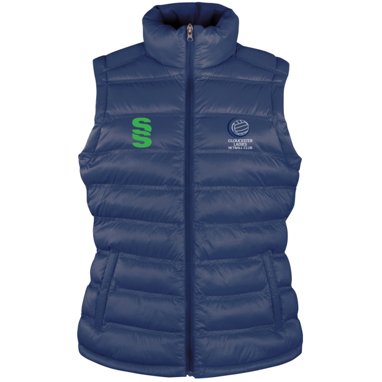 Gloucester Ladies Netball Padded Gilet